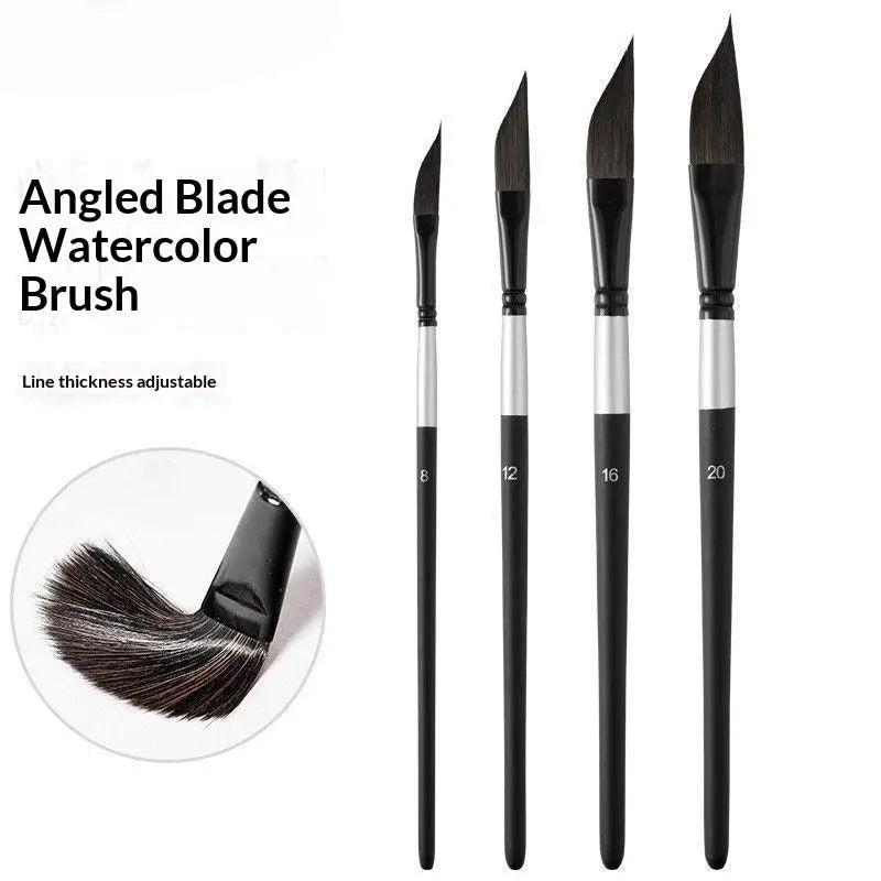 Knife-Shaped Watercolor Paint Brushes – Nylon Hair Art Set