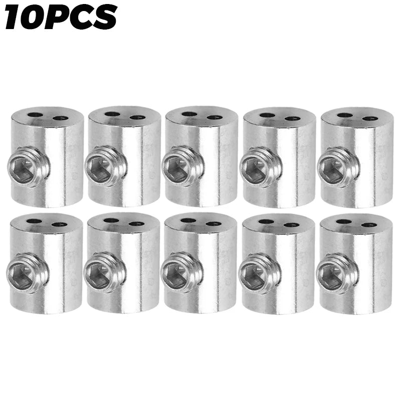 Alloy Wire Rope Clips – Adjustable Dual-Hole Cable Clamps 2-Pack