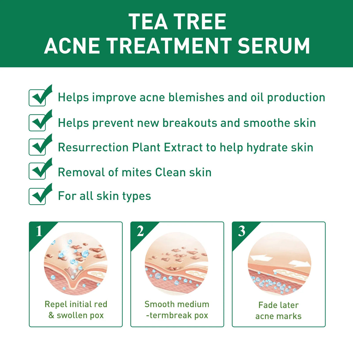 Tea Tree Oil Facial Serum – Pore Minimizing Skin Moisturizer