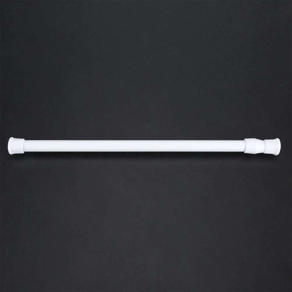 No-Drill Tension Curtain Rod | Adjustable Carbon Steel White