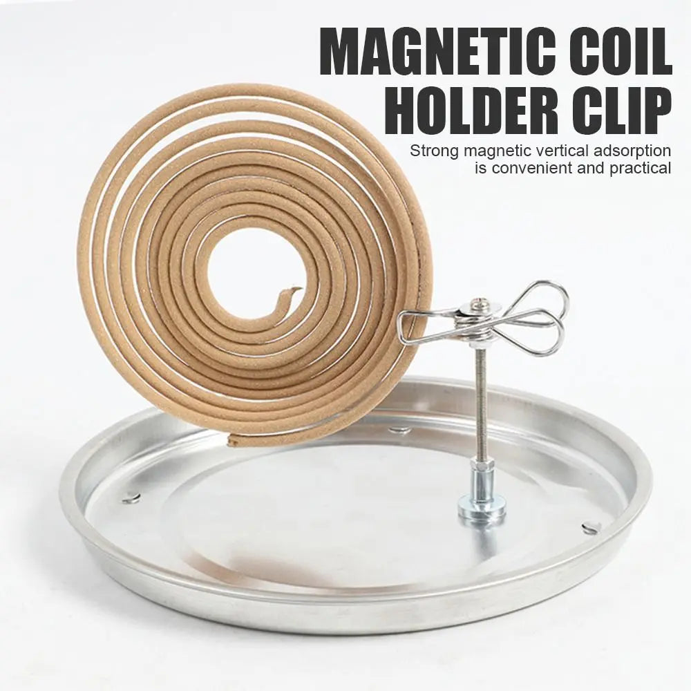 Stainless Steel Mosquito Coil Holder & Incense Clip Ash Tray