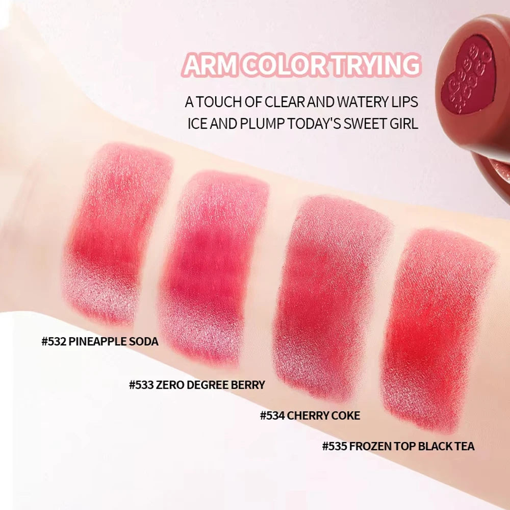 Zaidoc Heart Jelly Lip Gloss Balm – 4 Colors, Shiny & Hydrating