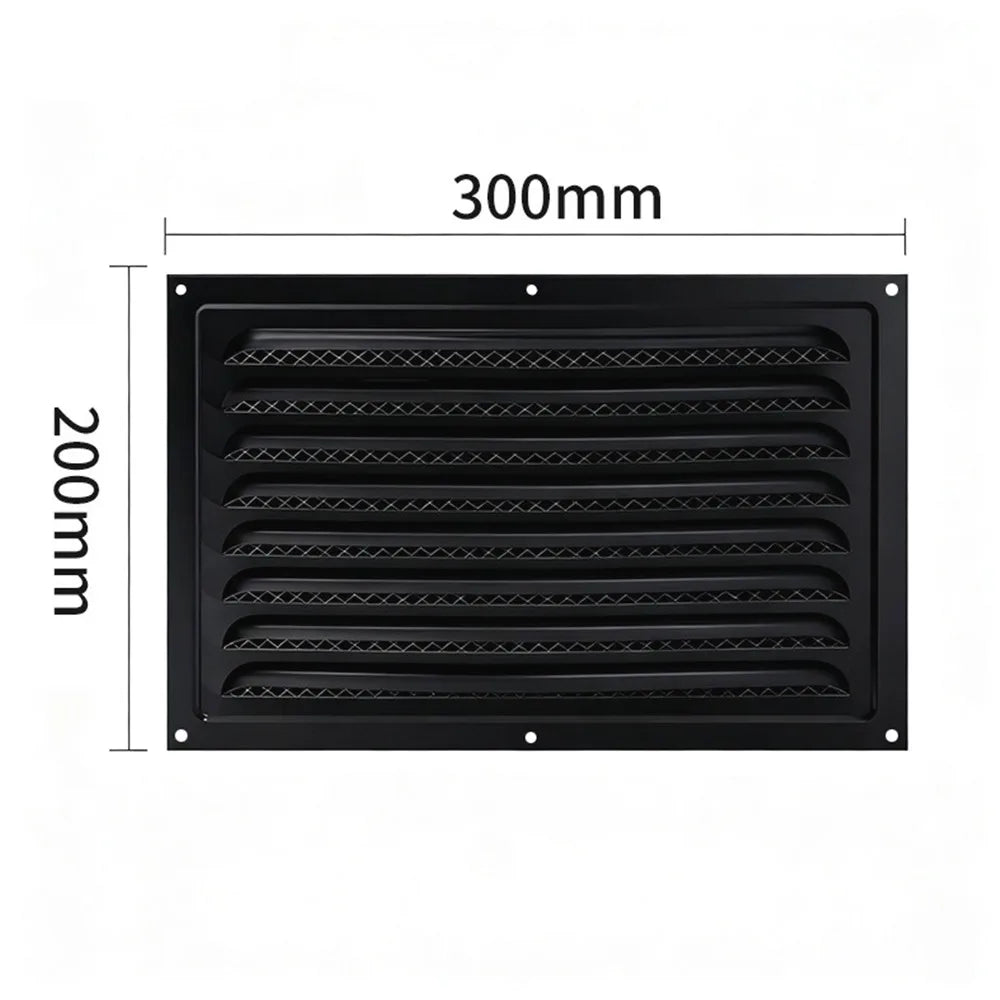 Stainless Steel Square Louver Vent Cover with Insect Screen