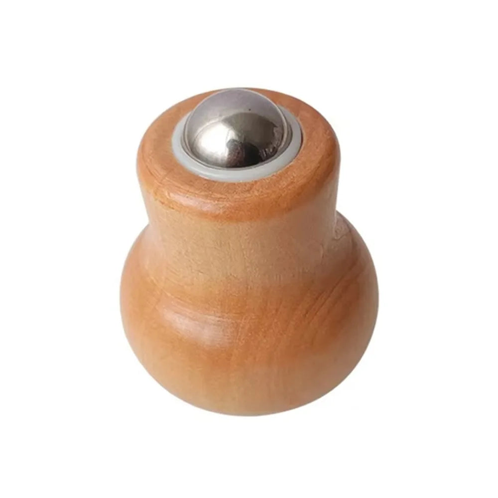 Wooden Handheld Facial Roller Acupressure Massage Stick