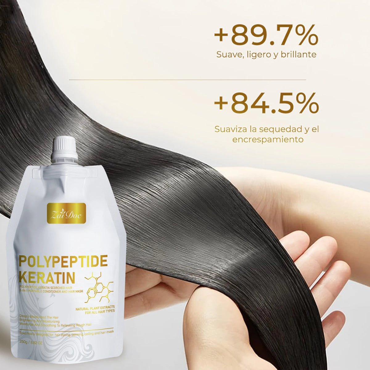 Polypeptide Keratin Hair Mask 250g – Deep Conditioning Treatment