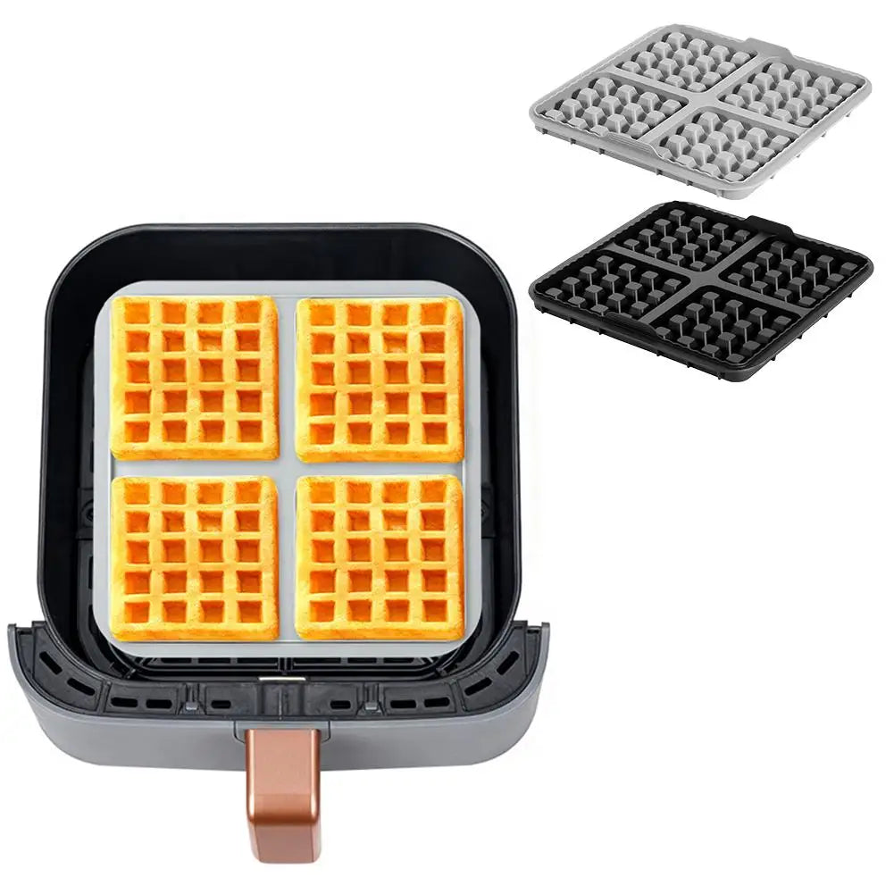 Silicone Waffle Mold for Air Fryer – Non-Stick, Square