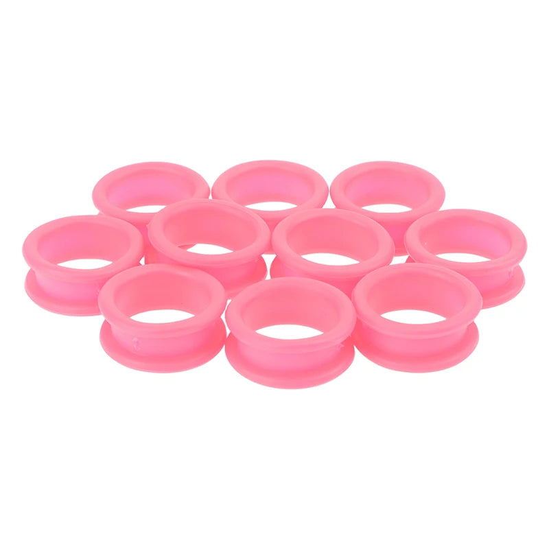 Silicone Scissor Finger Ring Inserts for Barbers – 10-Pack