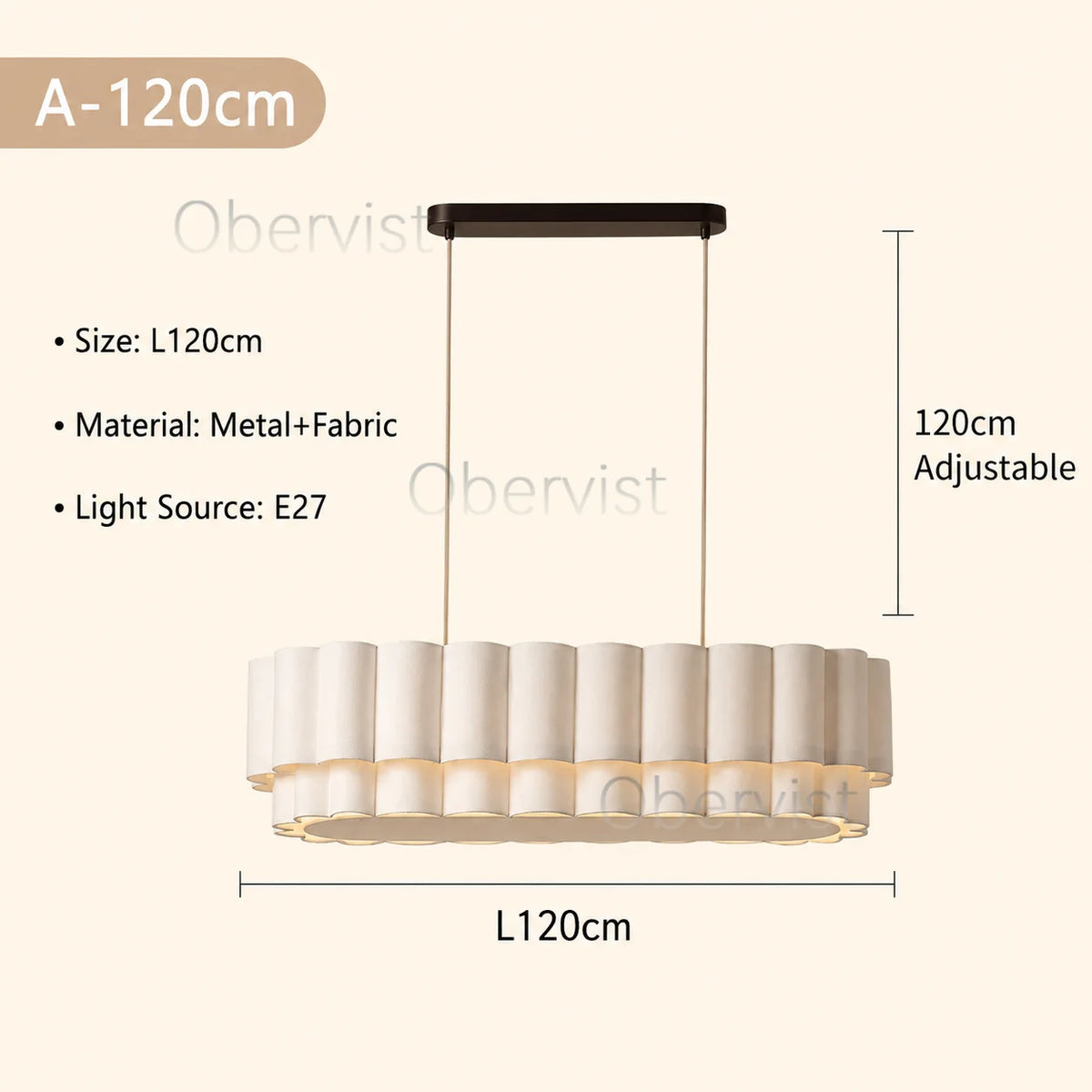 Wabi Sabi Fabric Pendant Light | Nordic Minimalist Ceiling Lamp