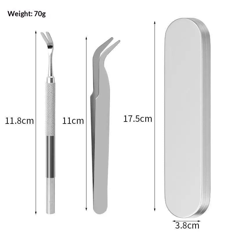 Stainless Steel Tick Remover Tweezers for Pets & Outdoors