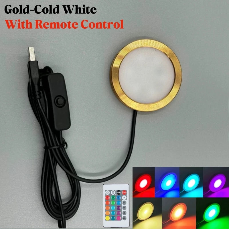 USB RGB LED Lamp Base 3W – Jewelry Display & Cabinet Light
