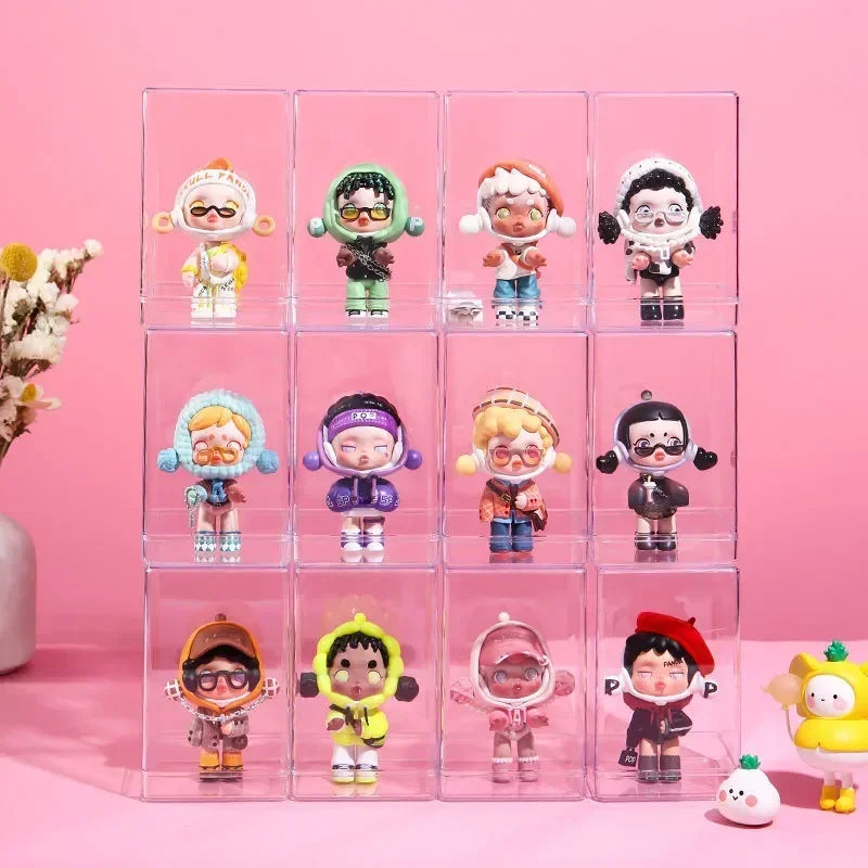 Transparent Display Case – Dustproof Blind Box Collectible Stand