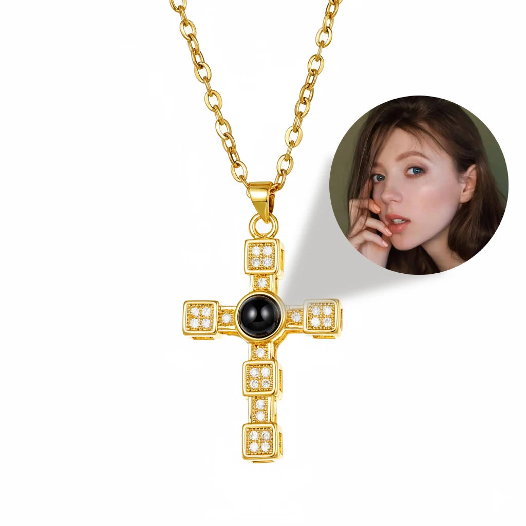 Personalized Photo Projection Heart Necklace | Custom Keepsake