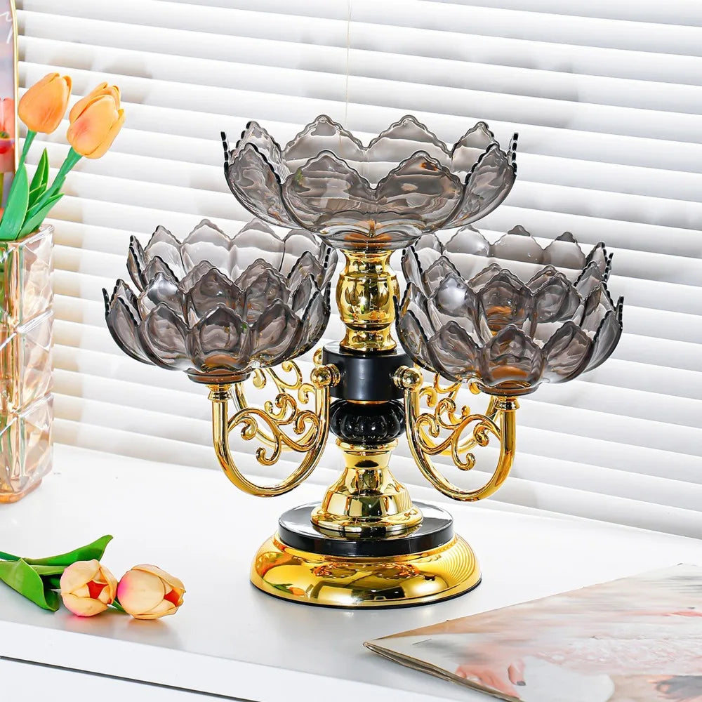 5-Tier Rotating Fruit & Dessert Stand – European Style Tray