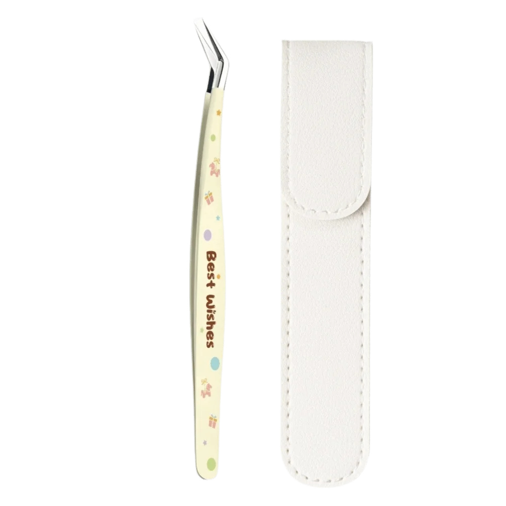 Stainless Steel Precision Tweezers – Cartoon Pattern Craft & Lash