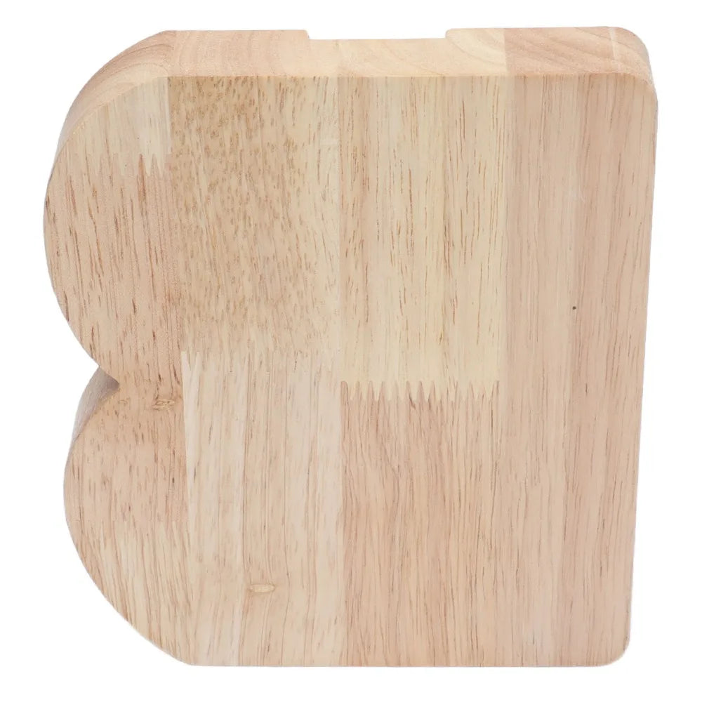 Wooden Letter B Piggy Bank – Alphabet Coin & Money Box