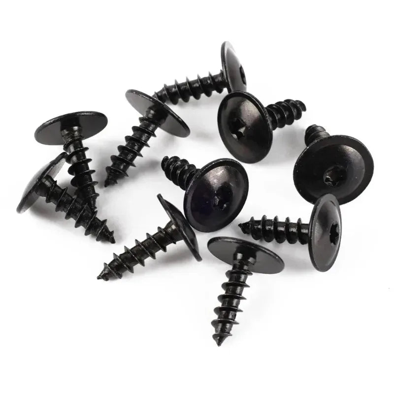 VW Self-Tapping Fastener Clips – Steel Screws 10/100 Pack