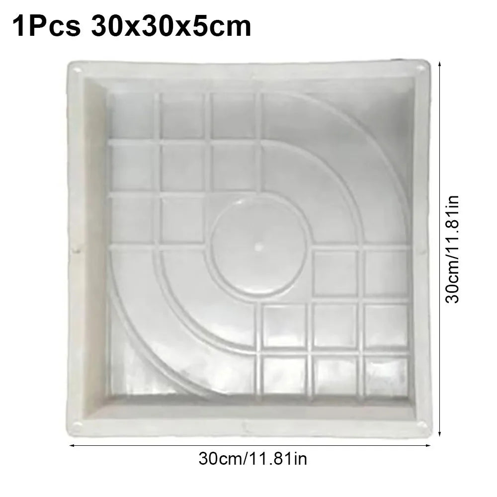 Square Plastic Stepping Stone Mold – Reusable DIY Paver