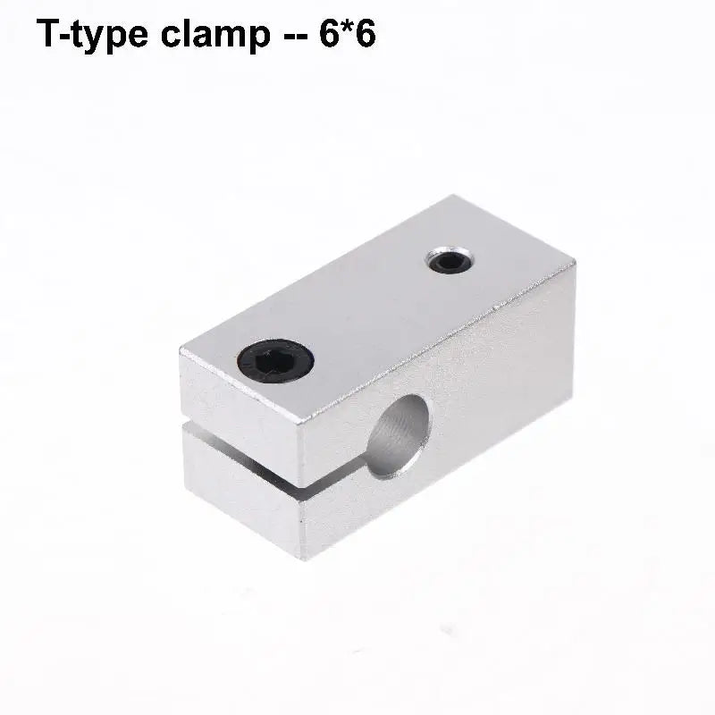 T-Type Optical Axis Cross Block Shaft Clamp | Aluminum Alloy