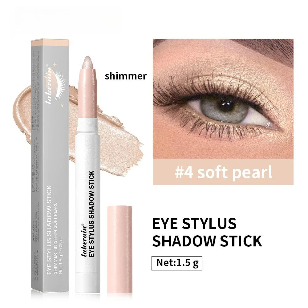 Waterproof Eyeshadow Sticks – 6 Colors Shimmer & Matte Pencil