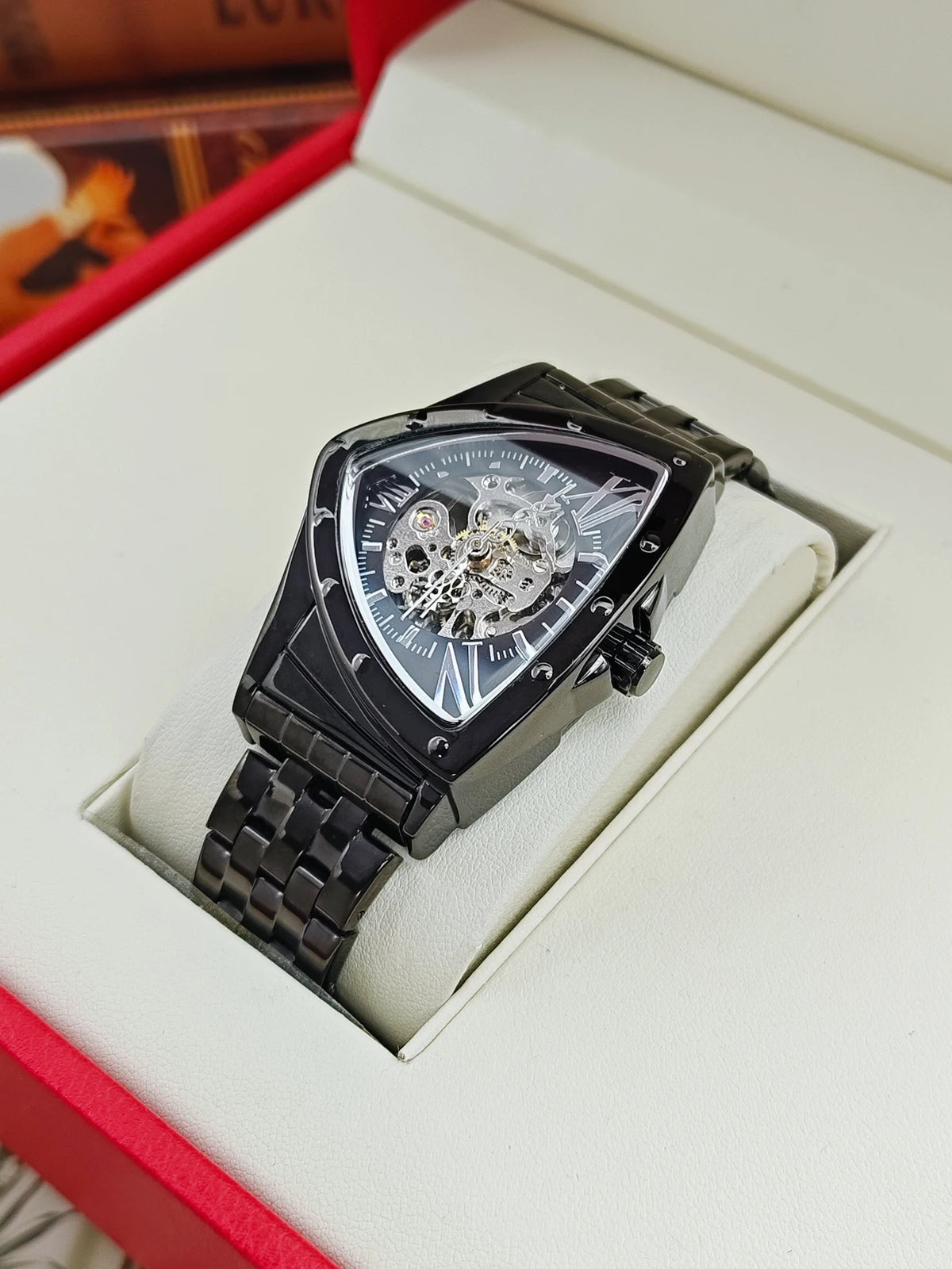 Triangle Automatic Mechanical Watch – Luxury Men's Timepiece