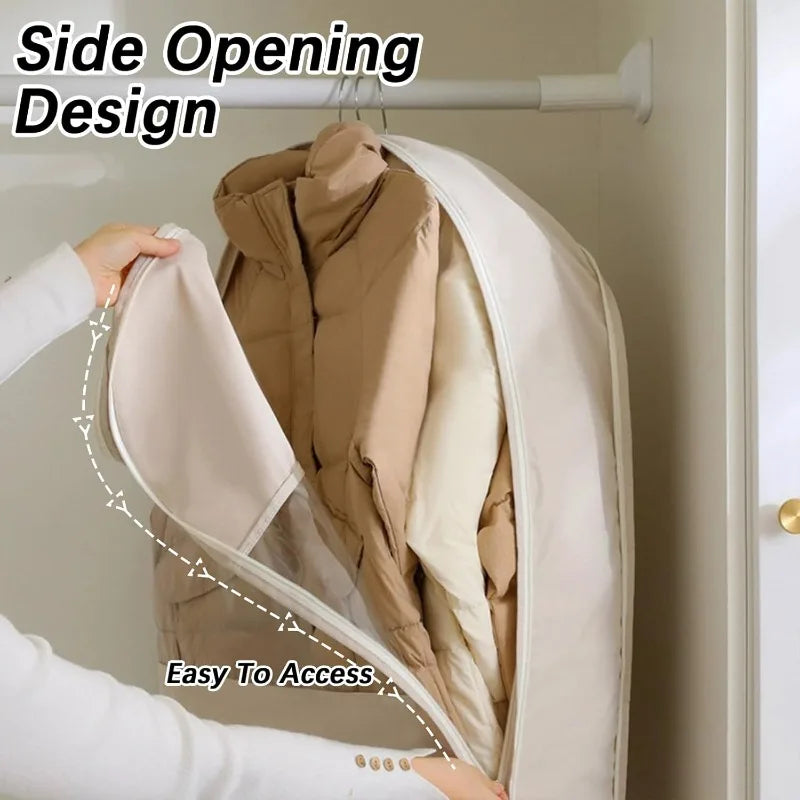 Compression Hanging Garment Bags M+L+XL – Closet Dust Cover