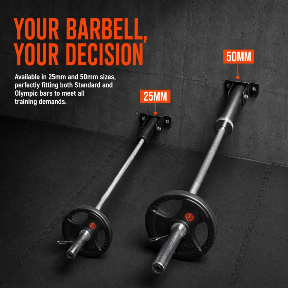 Wall Mount Landmine Training Sleeve & Weight Bar Bracket 3-Pack