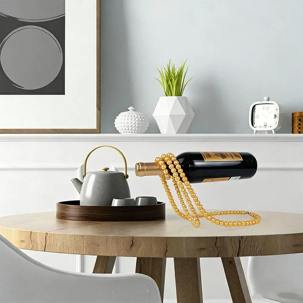 Pearl Necklace Floating Iron Wire Display Stand | Home Décor
