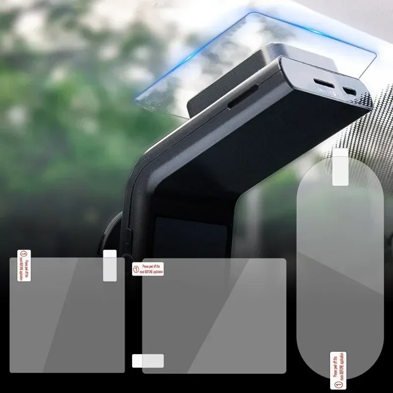 Transparent Electrostatic Windshield Sticker for Dash Cam & Mount