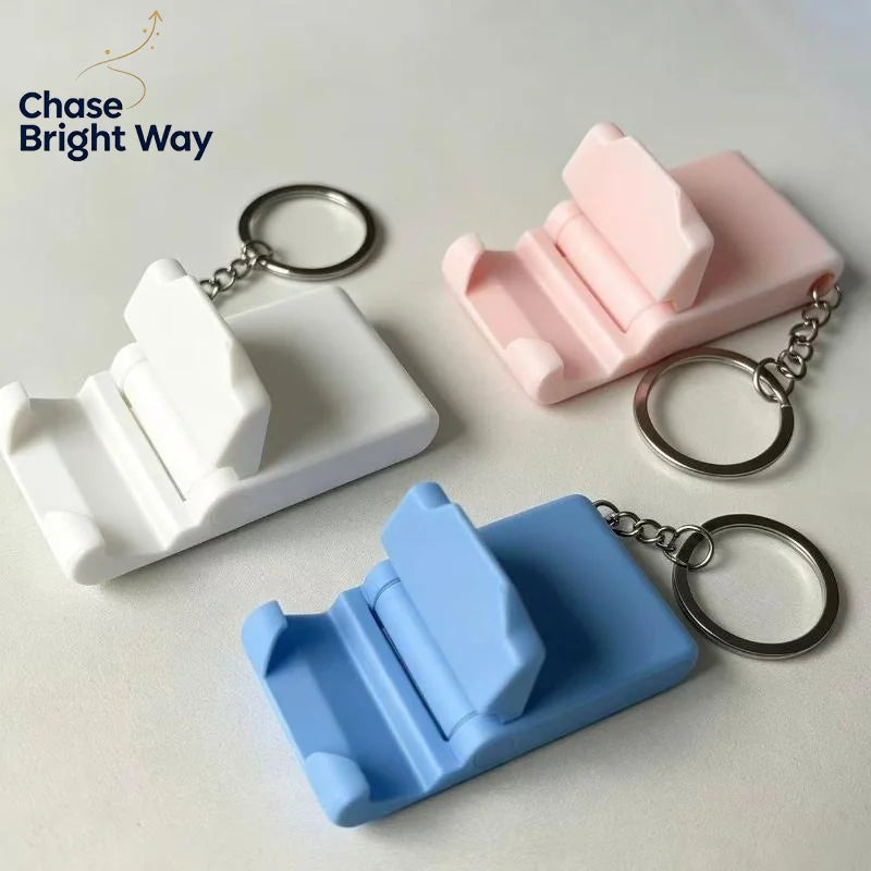 Portable Keychain Phone Stand – Mini Foldable Mobile Holder