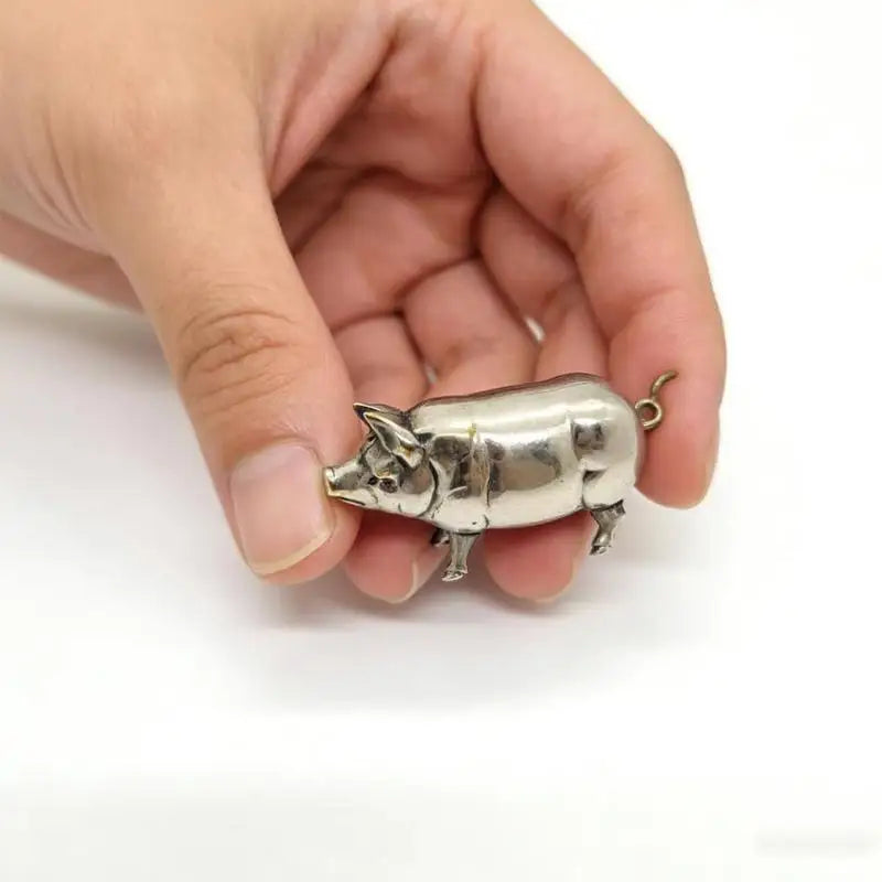Pig-Shaped Mini Retractable Tape Measure | Metal Sewing Tool