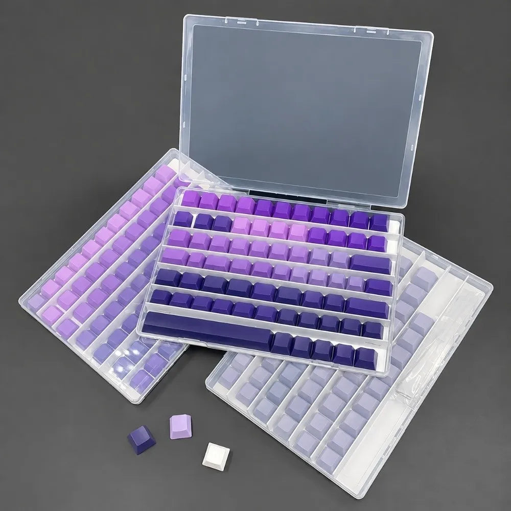 Transparent Keycap Storage Box | Dustproof Organizer & Dividers