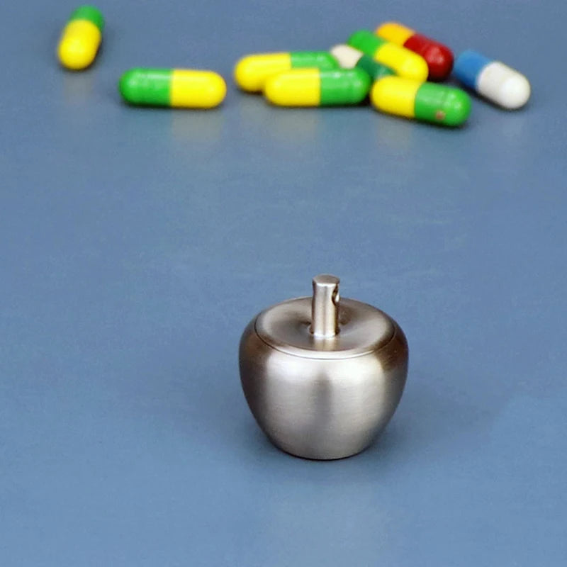 Waterproof Aluminum Pill Box Keychain – Pocket Medicine Organizer