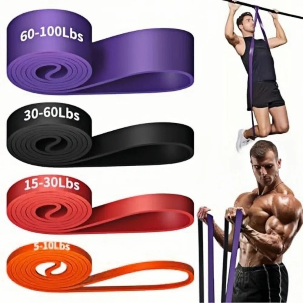 TPE Resistance Bands Set 5–120 lbs | Strength Training Loops