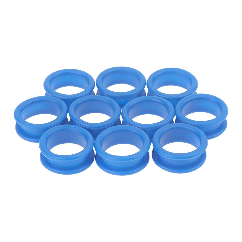 Silicone Scissor Finger Ring Inserts for Barbers – 10-Pack