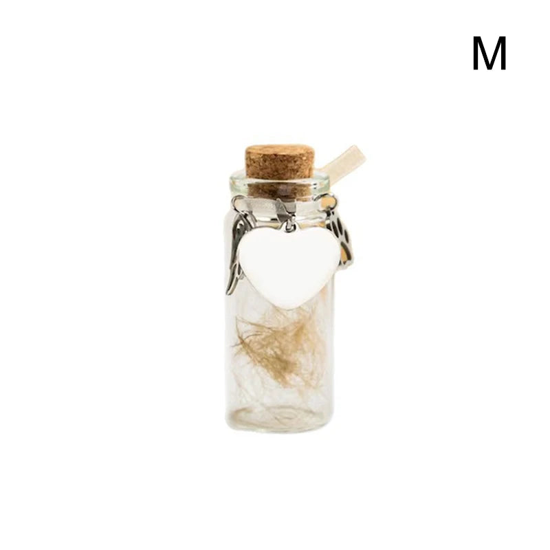 Pet Memorial Keepsake Bottle – Dog & Cat Fur Storage Urn