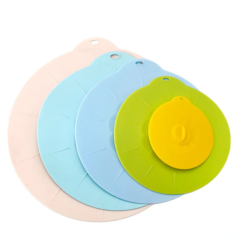 Universal Silicone Spill Stopper Lid – Reusable Pot & Bowl Cover