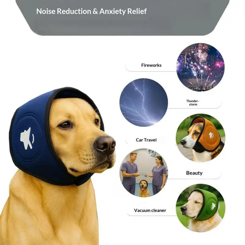 Dog Calming Earmuffs – Noise Isolating Ear Covers for Pets