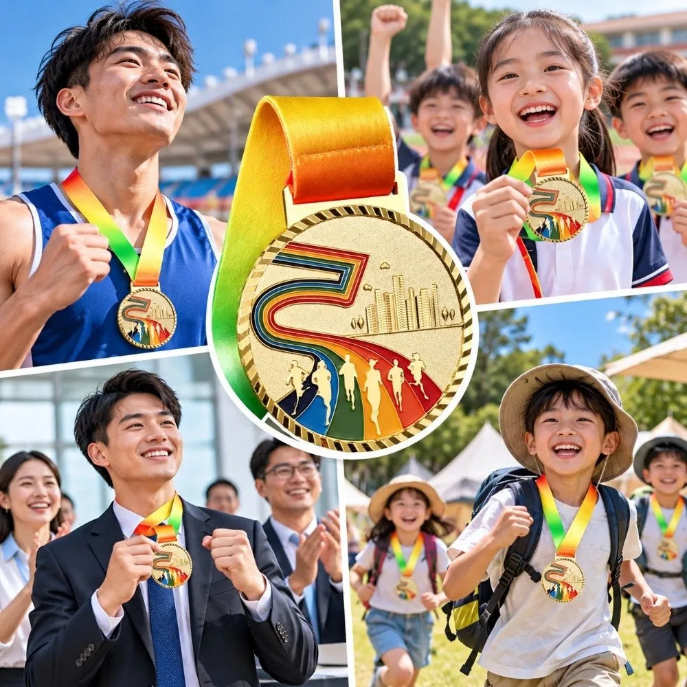 3-Pack Gold Silver Bronze Award Medals | Zinc Alloy Sports Set