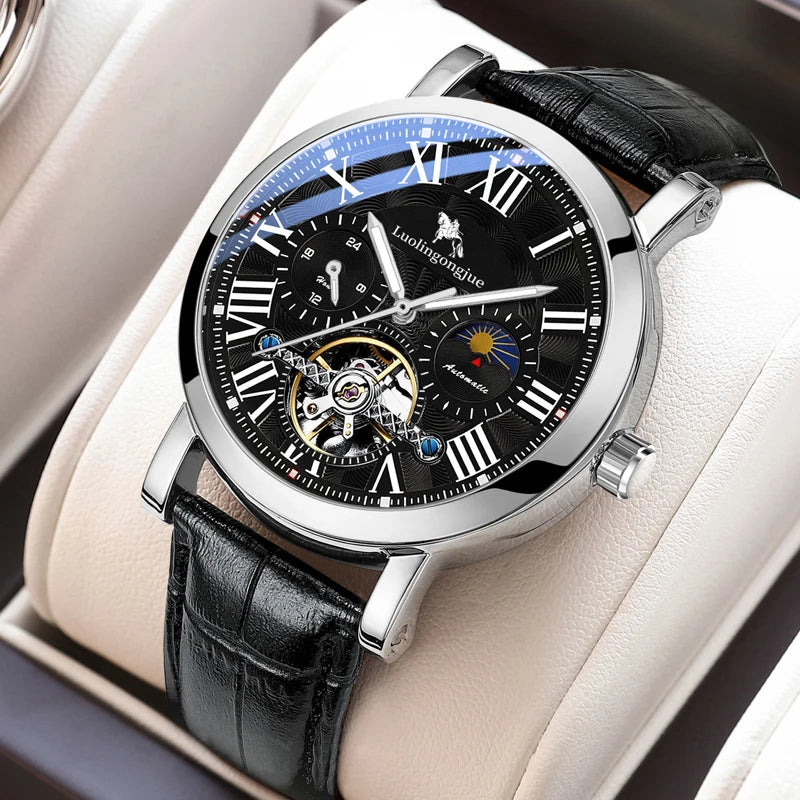 Tourbillon Skeleton Automatic Mechanical Watch for Men