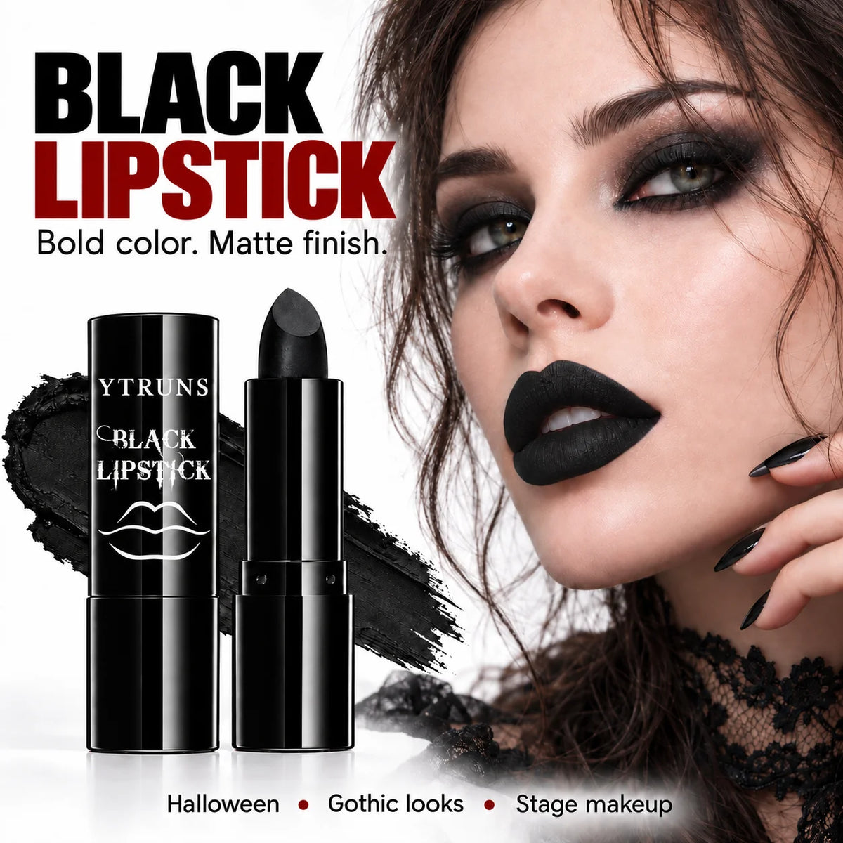 Halloween SFX Makeup Kit – Fake Blood, Scar Wax & Black Lipstick