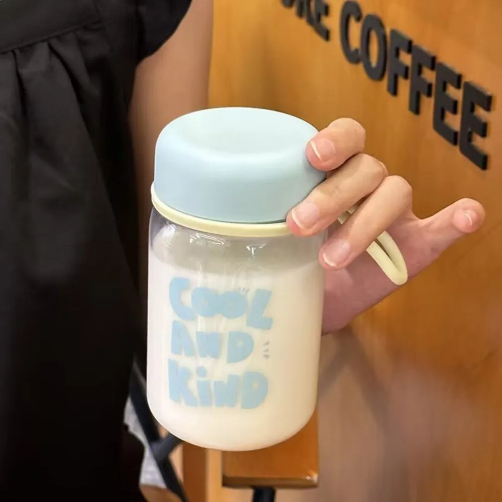Transparent Water Bottle with Lanyard – 300ml & 500ml Sports Cup