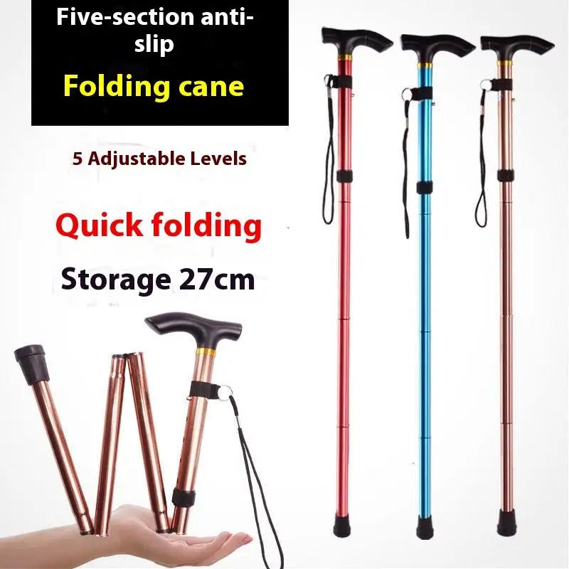 Telescopic Folding Hiking Pole – Aluminum Alloy Walking Stick