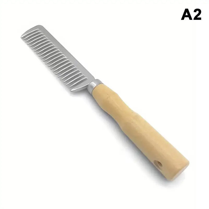 Aluminum Horse Curry Comb – Metal Mane & Tail Grooming Tool