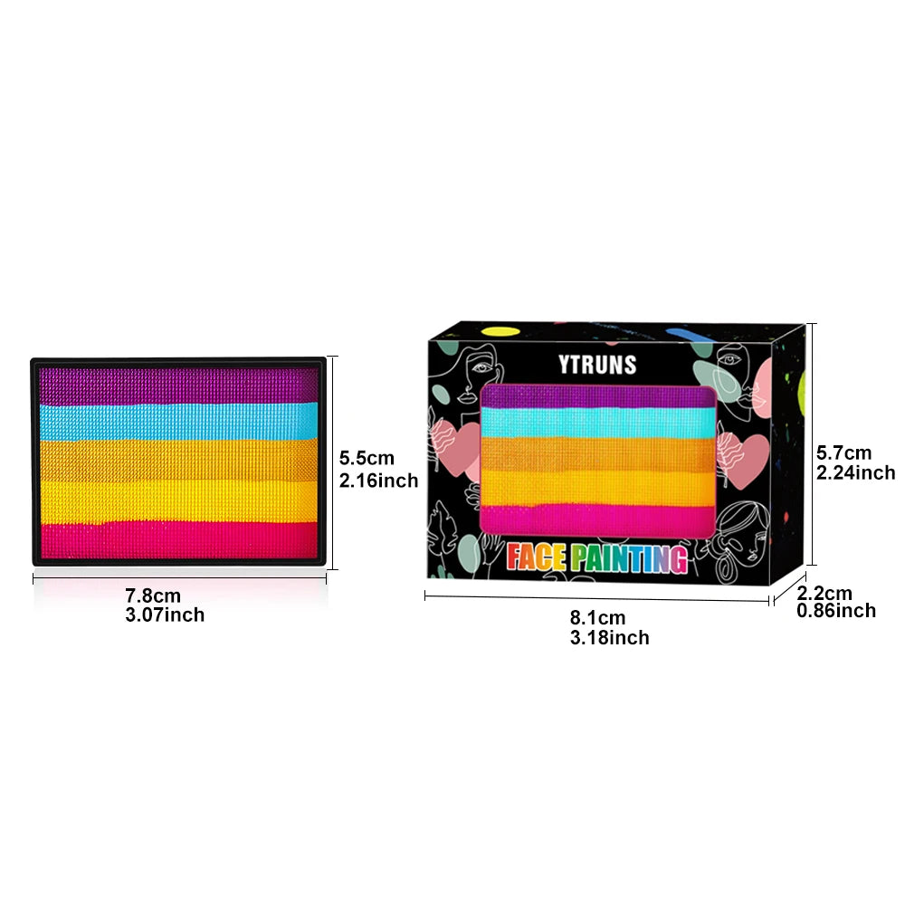 YTRUNS Vibrant Face & Body Paint – Halloween & Cosplay Makeup