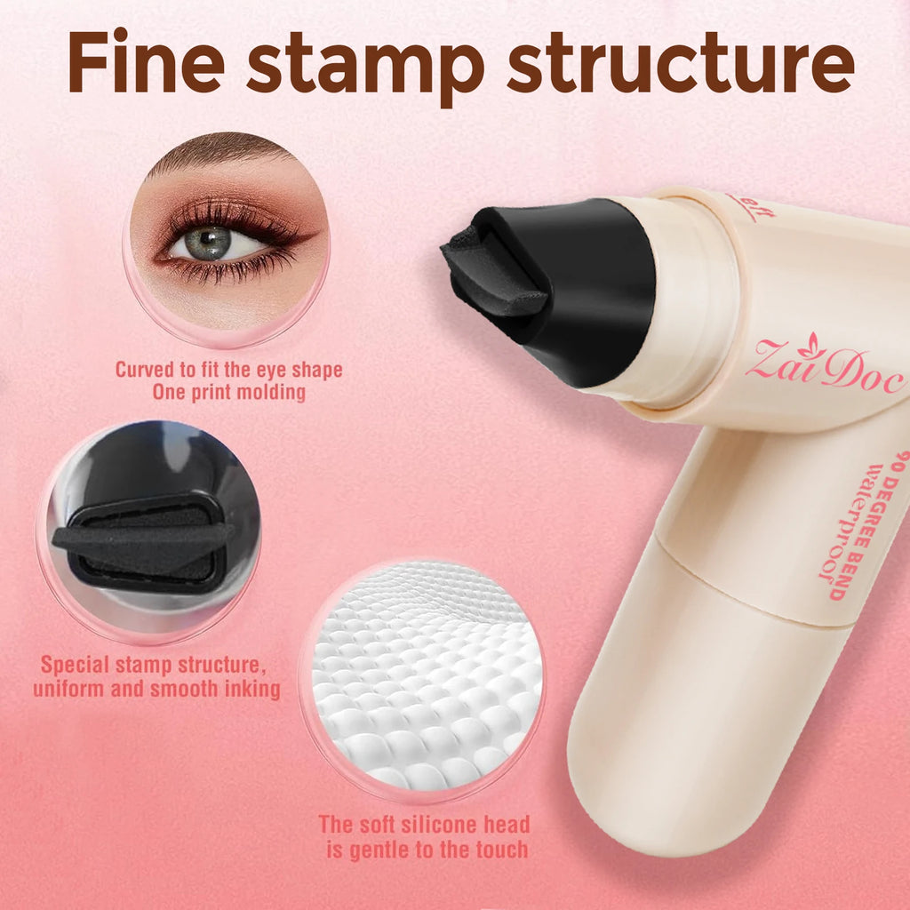 ZaiDoc Stamp Eyeliner Pen 2 Pcs – Cat Eye Liner Black Brown