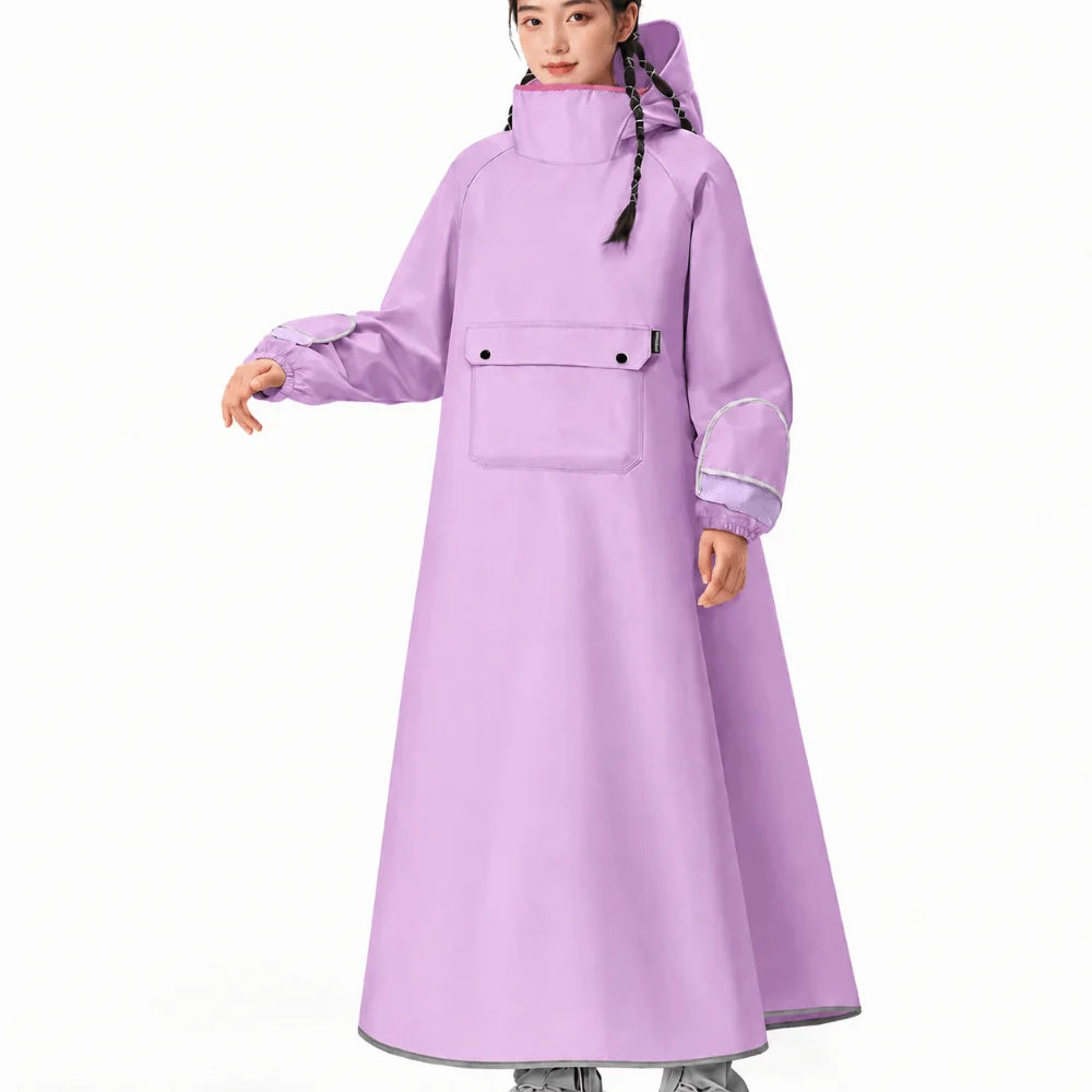 Waterproof Hooded Rain Poncho – Oxford Cloth Cycling Raincoat