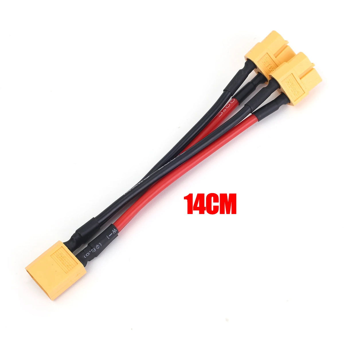 XT60 Parallel Battery Connector Y Splitter 14AWG Silicone Wire