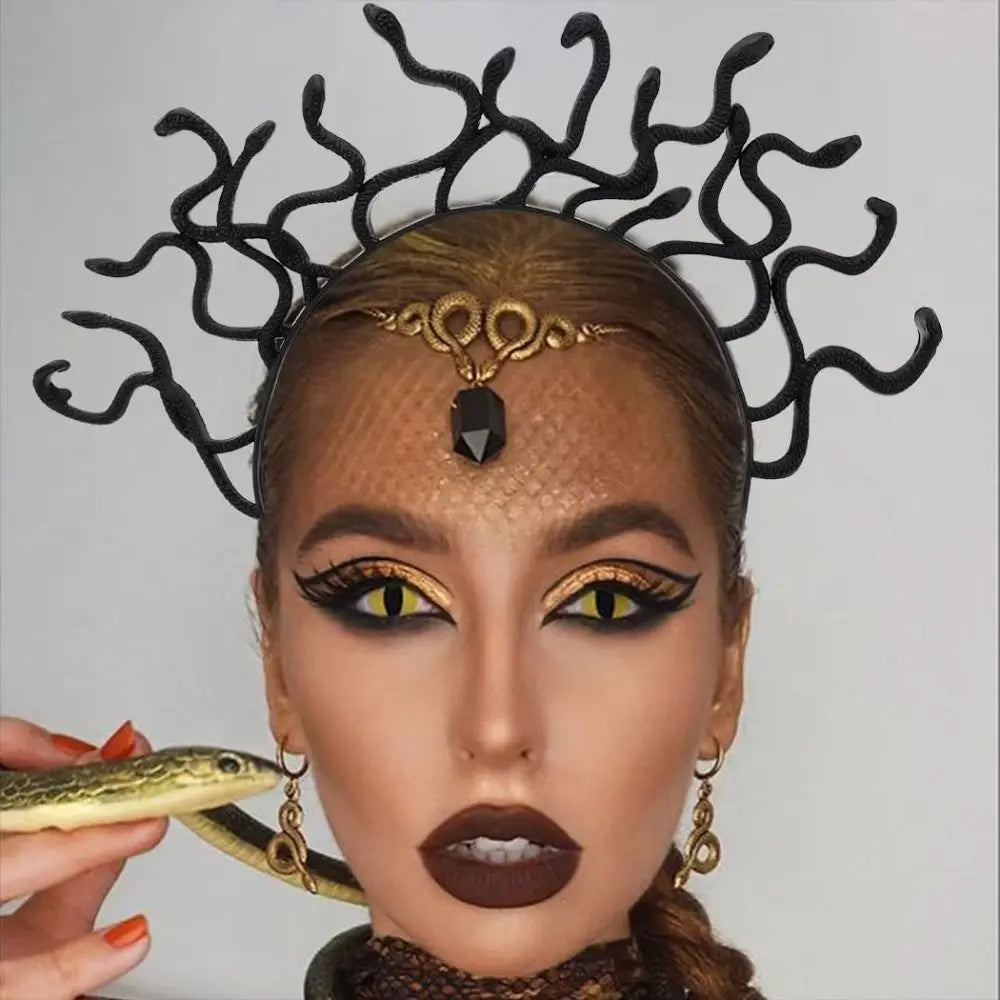 Medusa Snake Headband – Halloween Cosplay Greek Mythology Prop