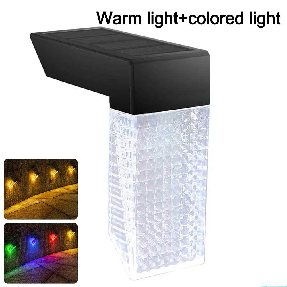 Solar Deck Light IP65 Color Changing LED Wall & Step Lamp