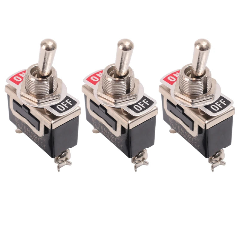 Waterproof SPST Rocker Switch 15A 250V 2-Pin ON/OFF Toggle